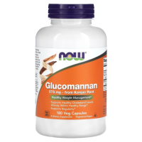 Глюкоманнан (Glucomannan) 575 мг, NOW Foods, 180 вегетарианских капсул