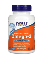 Фото препарата - Омега-3 - Omega-3 - Now Foods - Нау Фудс - 180 капсул