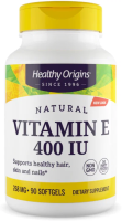 Витамин Е (Vitamin E) 400 МЕ, Healthy Origins, 90 гелевых капсул