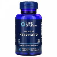 Ресвератрол (Optimized Resveratrol) Life Extension, 60 вегетерианских капсул