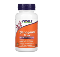 Пикногенол (Pycnogenol) 30 мг, Now Foods, 60 вегетарианских капсул