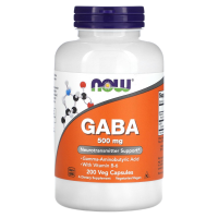 ГАМК (GABA), 500 мг, 200 капсул