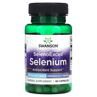 Селен (Selenium) 200 мкг, Swanson, 60 капсул 
