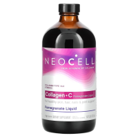 Коллаген с витамином C (Collagen + Vitamin C Pomegranate liquid) гранатовый сироп, 4 грамма, Neocell, 473 мл