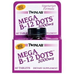 Twinlab B-12 Mega Dots 5000 Mcg 60 tabs (07/15)