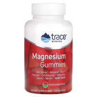 Жевательные мармеладки с магнием (Magnesium Gummies) арбуз, Trace Minerals, 120 жевательных мармеладок