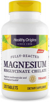 Магний бисглицинат хелат (Magnesium Bisglycinate Chelate), Healthy Origins, 120 таблеток