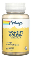 Женские мультивитамины Голден (Women's Golden Multivitamin), Solaray, 90 капсул