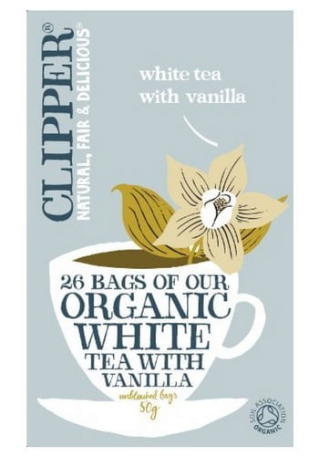 Белый с ванилью Органик Чай Clipper, 26 пакетиков