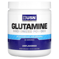 Микронизированный порошок с глутамином (Glutamine micronized powder) без добавок, 5 г, USN, 300 грамм (10,58 унции)