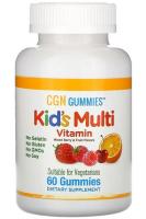 Поливитамины для детей без желатина, с ягодным и фруктовым вкусами California Gold Nutrition, 60 жевательных таблеток