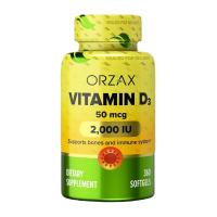 Витамин Д3 (Vitamin D3) 2000 МЕ, ORZAX, 360 капсул