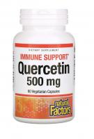 Кверцетин, 500 мг, 60 вегатарианских капсул Natural Factors
