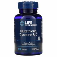 Глутатион, цистеин и витамин С Life Extension, 100 капсул