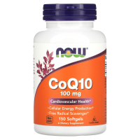 Кофермент Q10 (Q10 Coenzyme) 100 мг, NOW Foods, 150 гелевых капсул