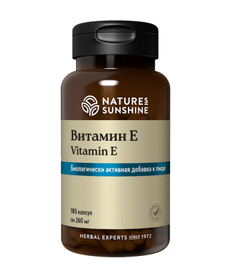 Витамин Е НСП (Vitamin E NSP), 180 капсул