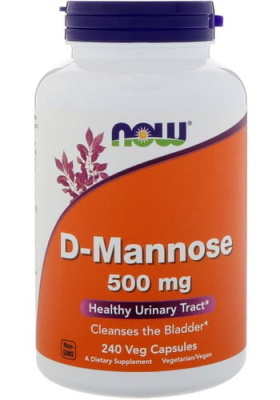 D-манноза NOW Foods, 240 капсул (500 мг)