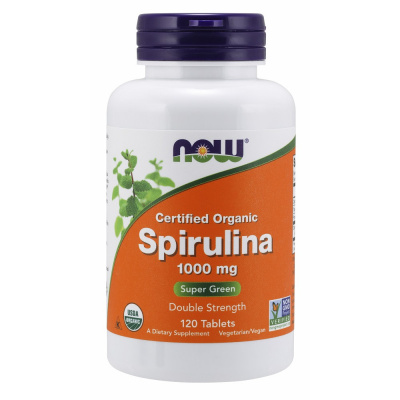 Certified Organic Спирулина Now Foods, 1000 мг, 120 таблеток