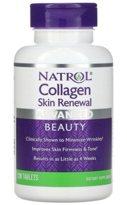 Коллаген для восстановления кожи Натрол (Collagen Skin Renewal Natrol), 120 таблеток