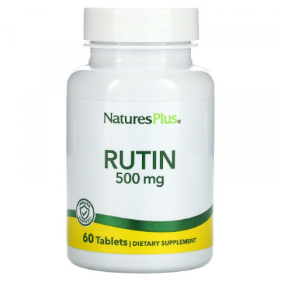Рутин (Rutin) 500 мг, Natures Plus, 60 таблеток