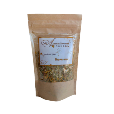 Чай из трав "Гармония" (успокаивает центральную нервную систему), Алтайский лекарь, 100 грамм