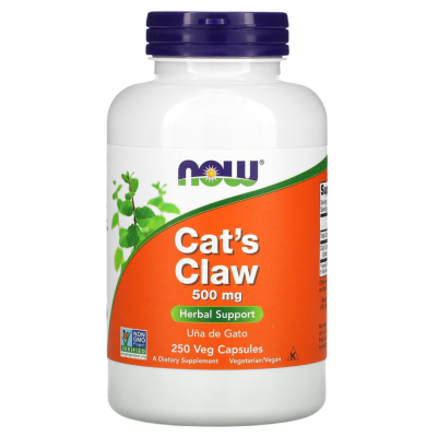 Кошачий Коготь (Cat's Claw) 500 мг, NOW Foods, 250 вегетарианских капсул