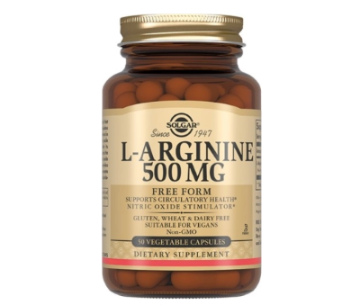L-Аргинин, 500 мг, 50 капсул