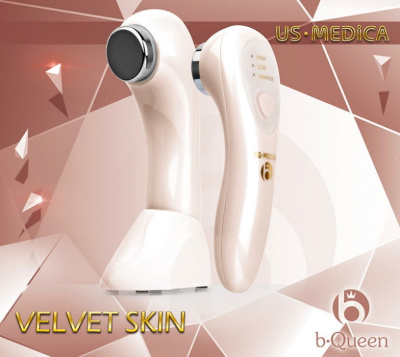 Ультразвуковой прибор для тела US MEDICA Velvet Skin (розовый)