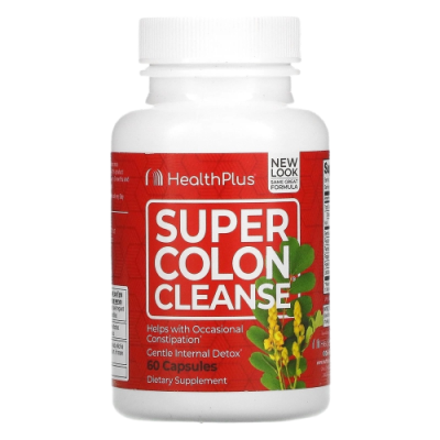 Супер средство для очищения толстой кишки (Super Colon Cleanse), Health Plus, 60 капсул
