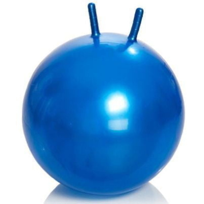 Гимнастический мяч детский с рожками 55 см M-355 (ТРИВЕС) с насосом