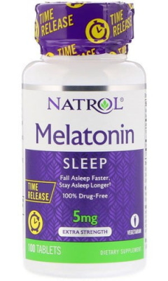 Melatonin TR 5 mg Natrol (Натрол), 100 таблеток