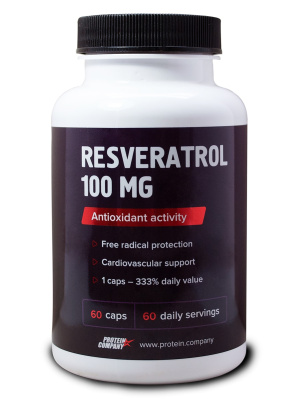Ресвератрол Resveratrol 100 mg (Protein Company), 60 капсул
