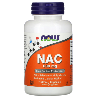 NAC Now Foods (N-ацетилцистеин Нау Фудс), 600 мг, 100 капсул