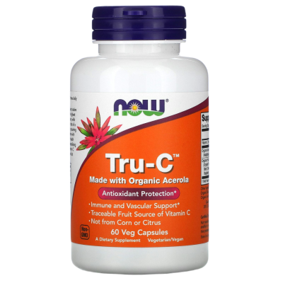 Витамин С (Tru-C) Now Foods, 60 капсул