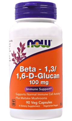Бета Глюкан Нау Фудс (Beta D Glucan Now Foods) 1,3/1,6, 100 мг, 90 капсул
