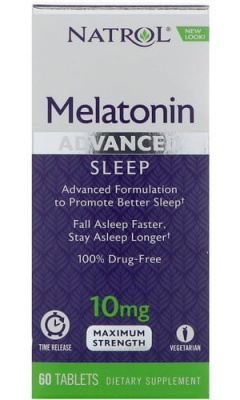 Advanced Sleep Melatonin, 60 таблеток