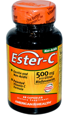 Эстер-C (Ester-C) с цитрусовыми биофлавоноидами, 500 мг, 60 капсул