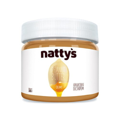 Паста крем арахисовая Nattys 525 грамм