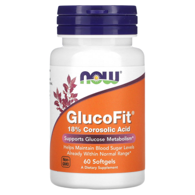 Глюкофит Нау Фудс (GlucoFit Now Foods), 60 капсул