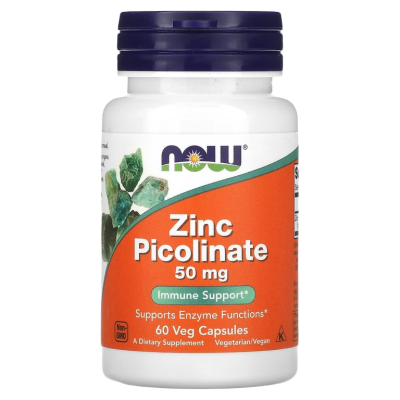 Цинк Пиколинат (Zinc Picolinate), 50 мг, 60 капсул