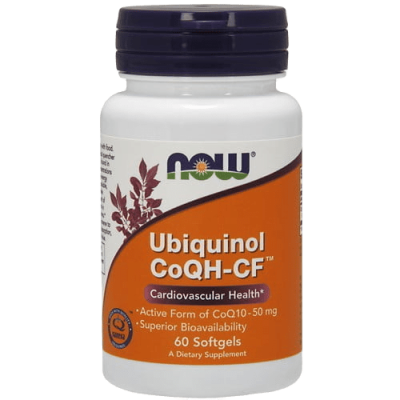 Убихинол Нау Фудс (Ubiquinol CF Now Foods), 50 мг, 60 капсул