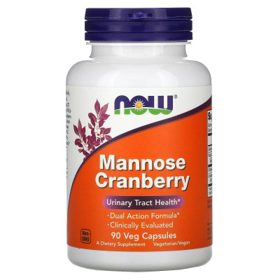 Клюква с маннозой (Mannose Cranberry), 90 капсул