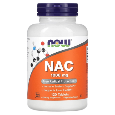 NAC Now Foods (N-ацетилцистеин Нау Фудс), 1000 мг, 120 таблеток