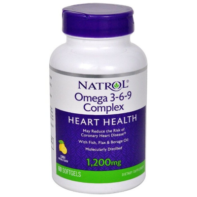 Omega 3-6-9 Complex Natrol, 60 капсул