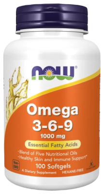 Омега 3-6-9 (Omega 3-6-9), 1000 мг, 100 капсул