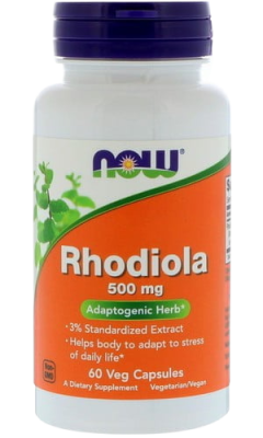 Родиола, золотой корень (Rhodiola), 500 мг, 60 капсул