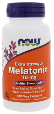 Мелатонин Нау Фудс (Melatonin Now Foods), 10 мг, 100 вегетарианских капсул