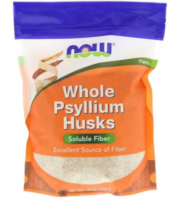 Цельная оболочка семян подорожника (Whole Psyllium Husks), 454 г