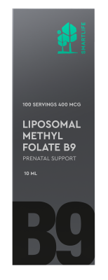 Липосомальный витамин В9 (Liposomal Methyl Folate B9), SmartLife, 10 мл