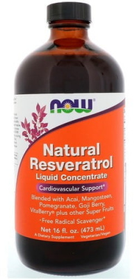 Жидкий натуральный ресвератрол Now Foods (Natural Resveratrol Нау Фудс), 473 мл
